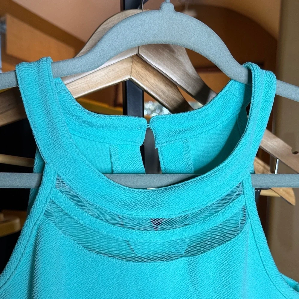 NWOT The Children’s Place Sleeveless Aqua Kids Skater Dress Size XL 14